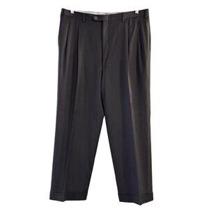 Brioni Men’s Moudi Wool Gray Dress Pant Size 38 Made in Italy
